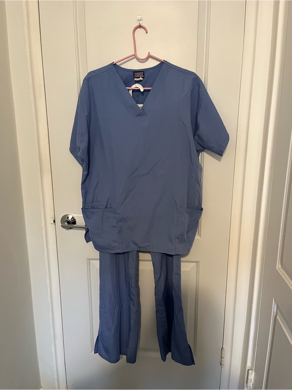 Cherokee Blue Medical Scrub Top